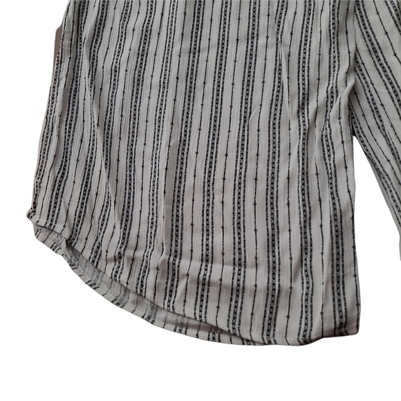 Staccato wide leg boho white black striped pants - Picture 9 of 12